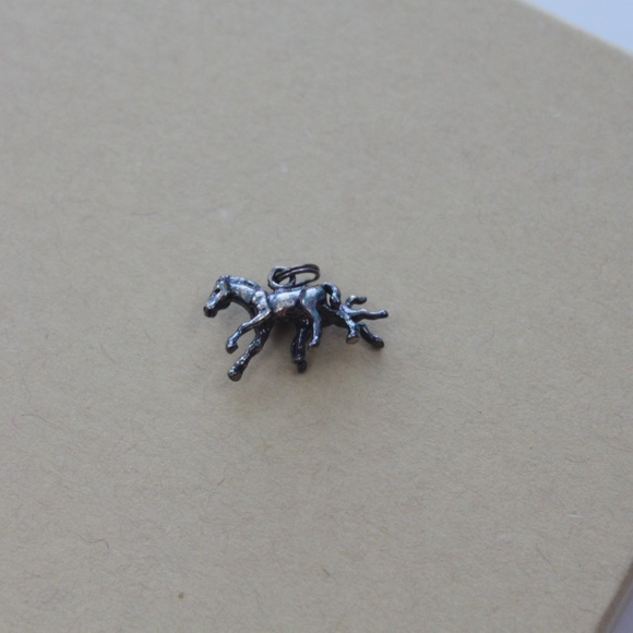 Horse and Pony Black Metallic Charm - Picture 2 of 3